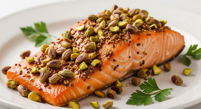 סלמון בקרסט פיסטוקים ודבש - הכי קל, הכי מרשים – והכי ממכר