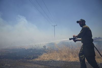 כבאי ברמת הגולן, אתמול 