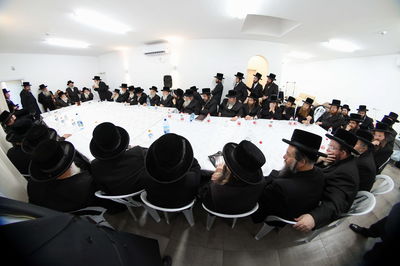 כינוס רבני ויז'ניץ במעון האדמו"ר במושב אורה