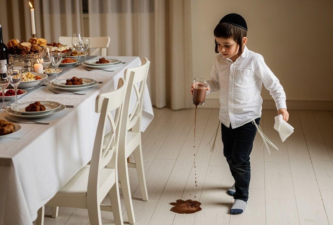 כשאתם מסיימים לנגב את הרצפה – מישהו שופך שוקו