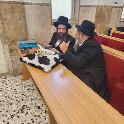 האדמו"ר מזוועהיל ארה"ב בביקור בכפר חב"ד