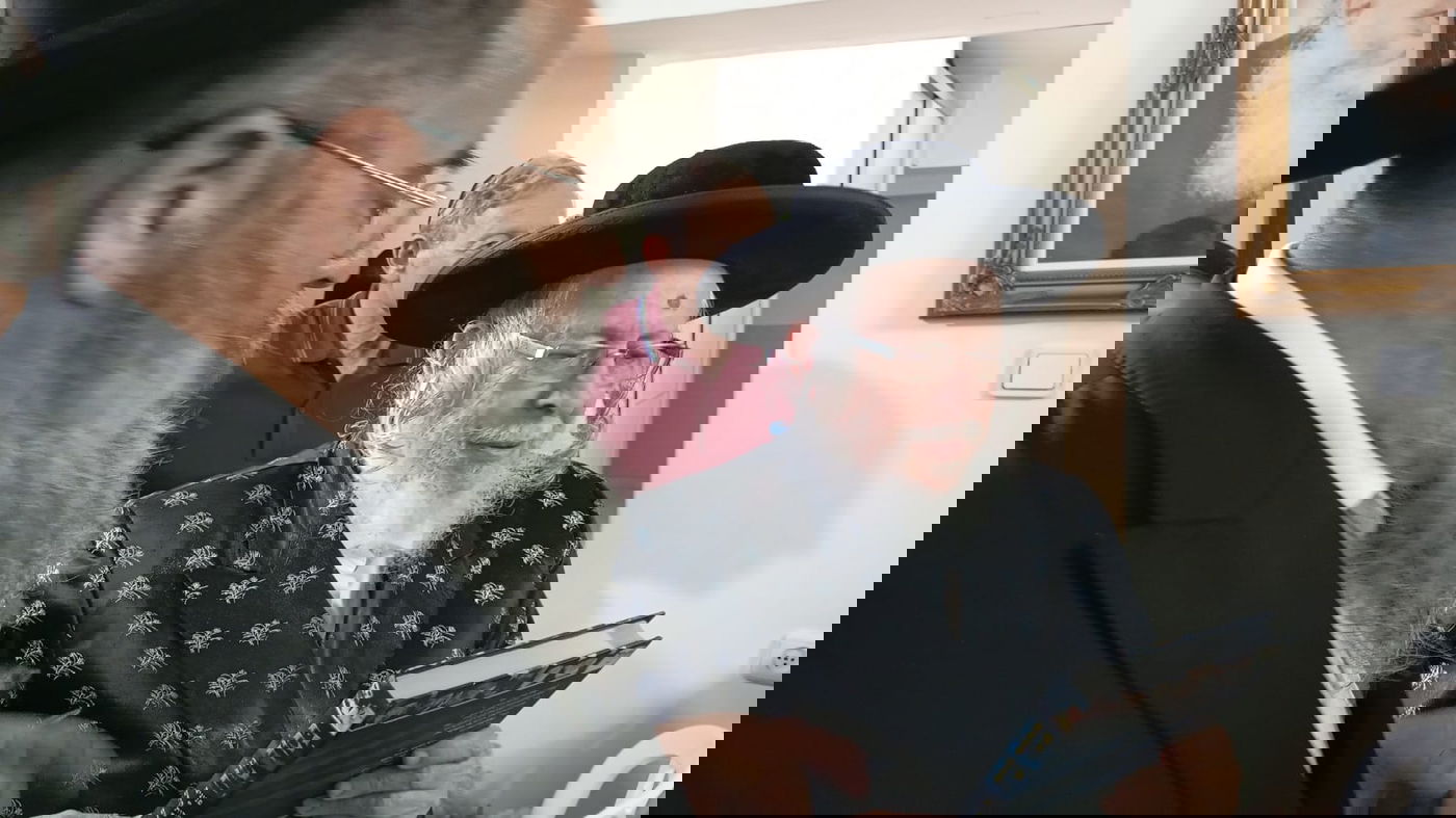 האדמו"ר מסטרופקוב בביקור בכפר חב"ד