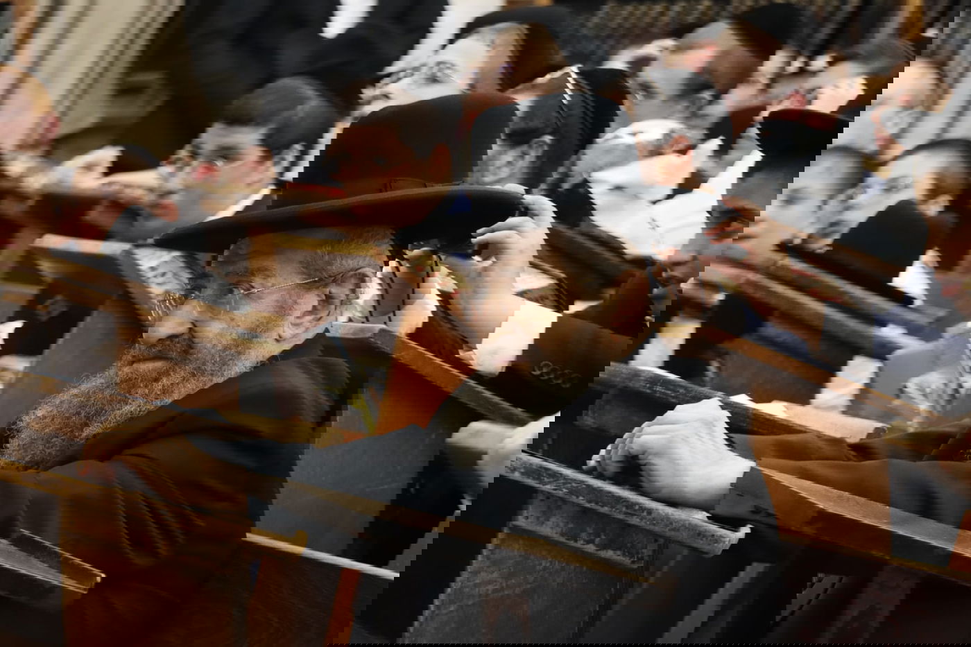 עצרת מחאה בכולל חזון איש בבני ברק