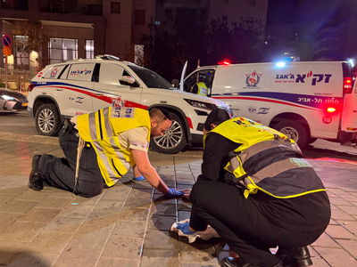 מתנדבי זק"א בזירת האסון