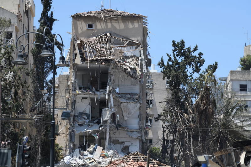 זירת הנפילה ברחובות