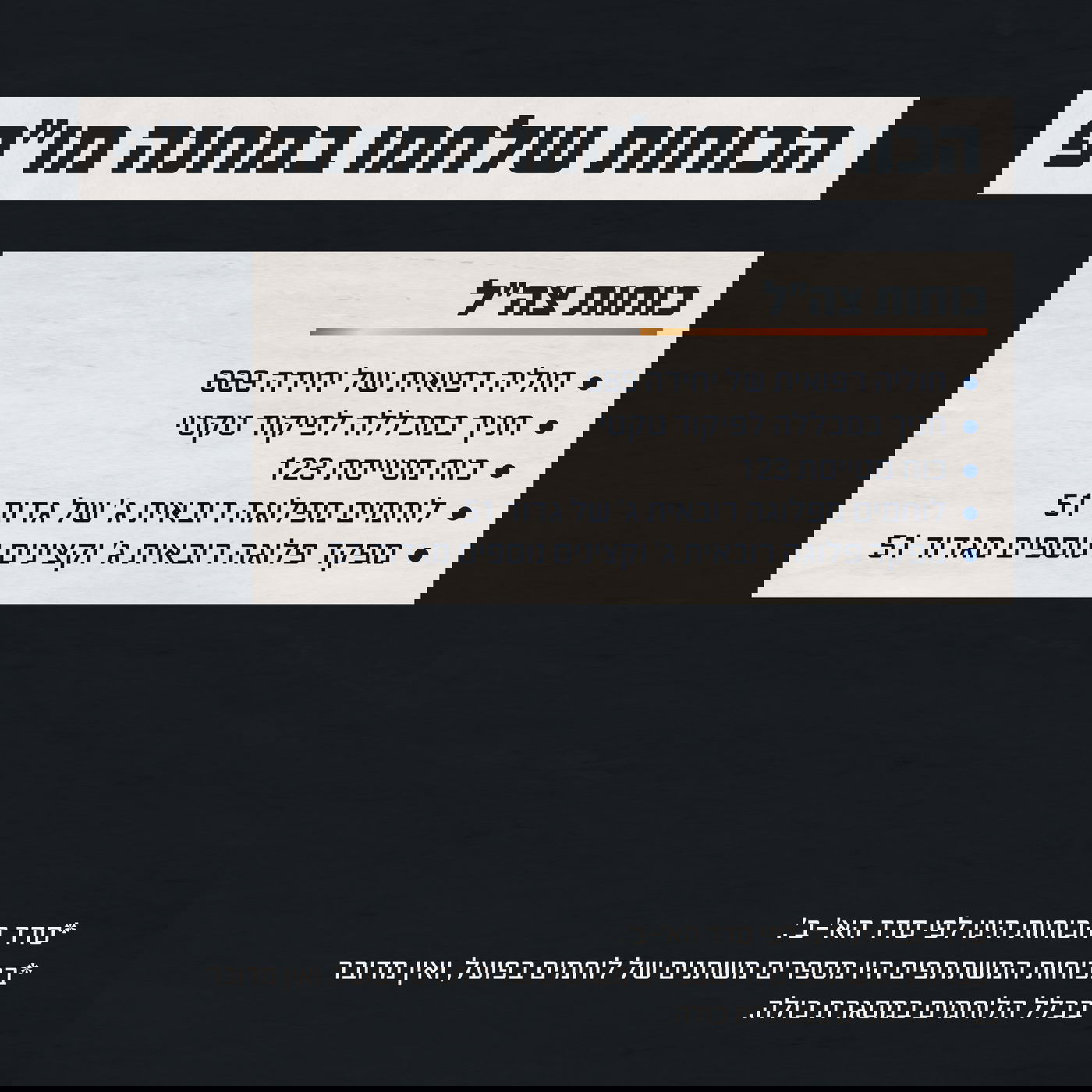 הכוחות שלחמו בקרב במחנה מו״פ