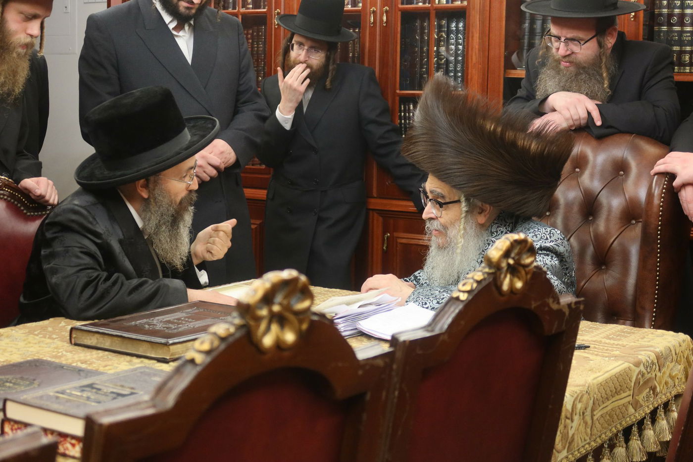 המשפיע הגה"צ רבי יהודה דייטש בביקור אצל האדמו"ר מסאטמר