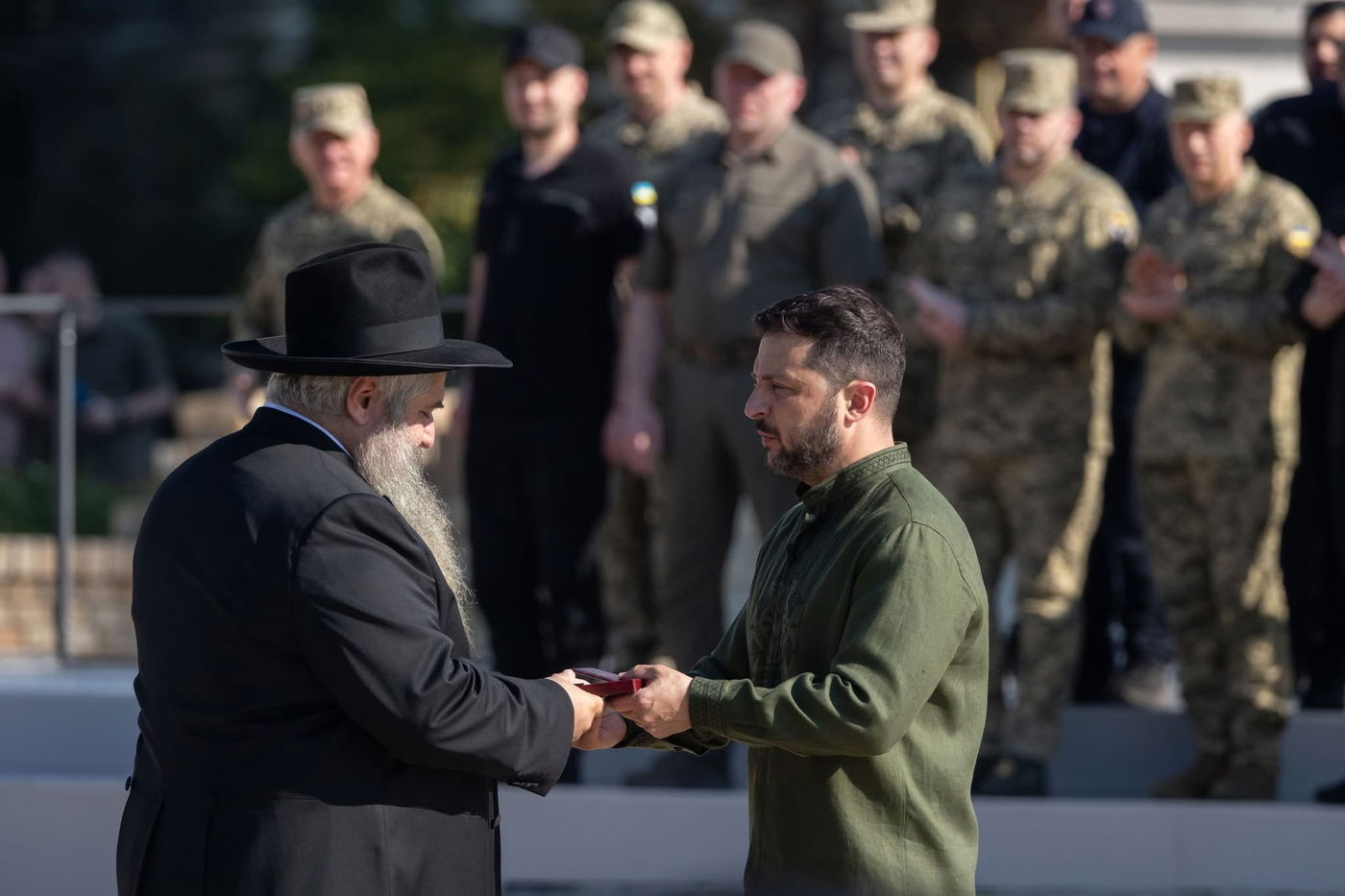 נשיא אוקראינה, ולדימיר זלנסקי עם הרב משה ראובן אסמן