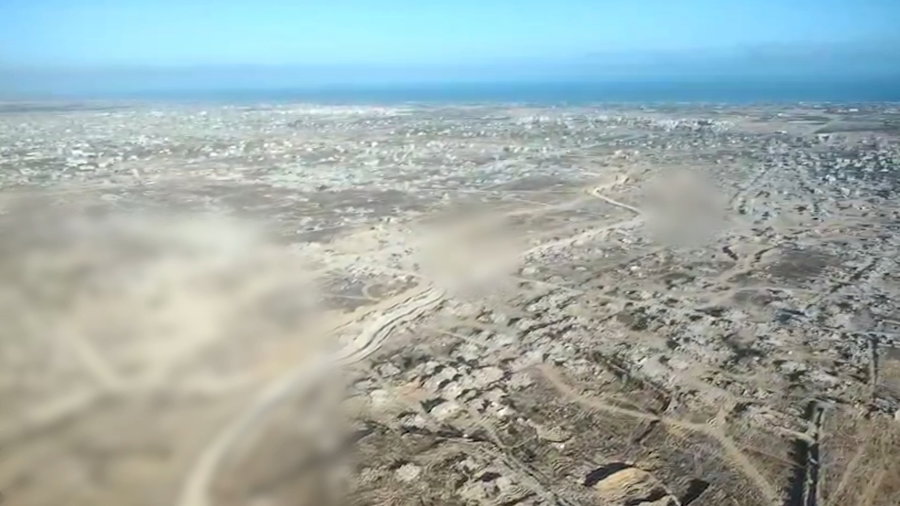 תיעוד מרחפן של ציר ׳מגן עוז׳