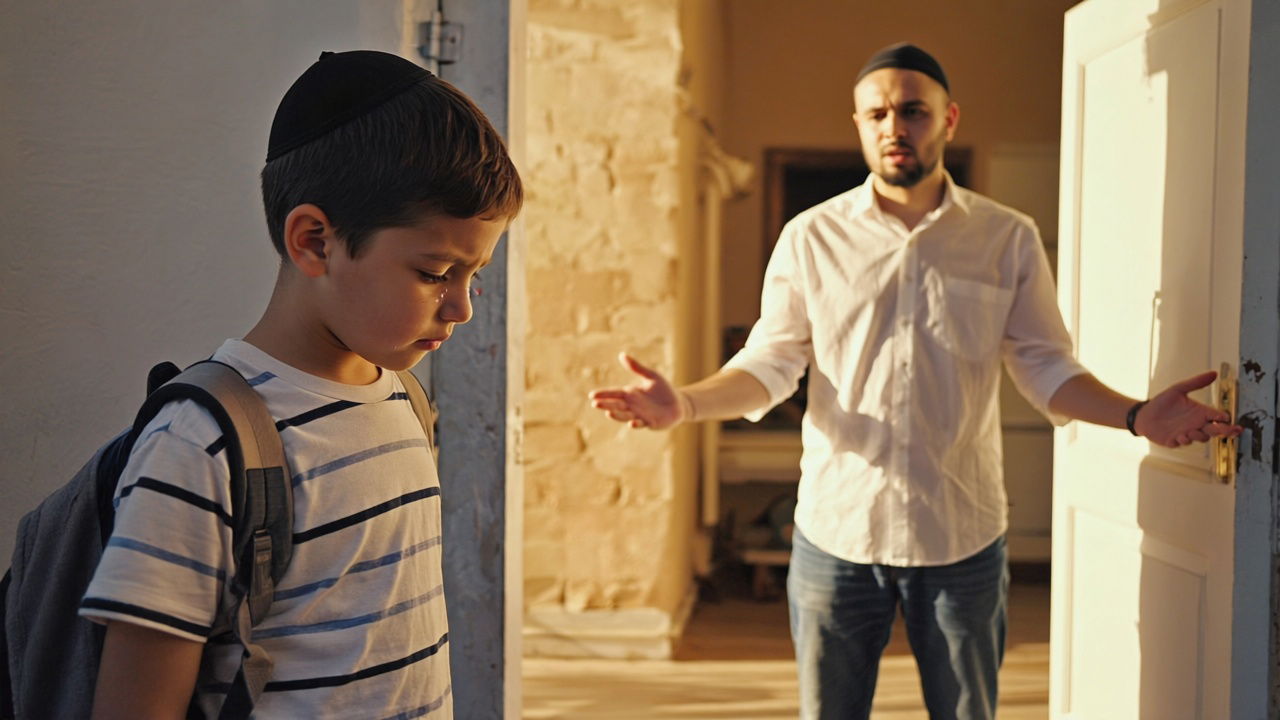 "הוא חזר הביתה עם ילקוט חצי פתוח ומבט חצי שבור"