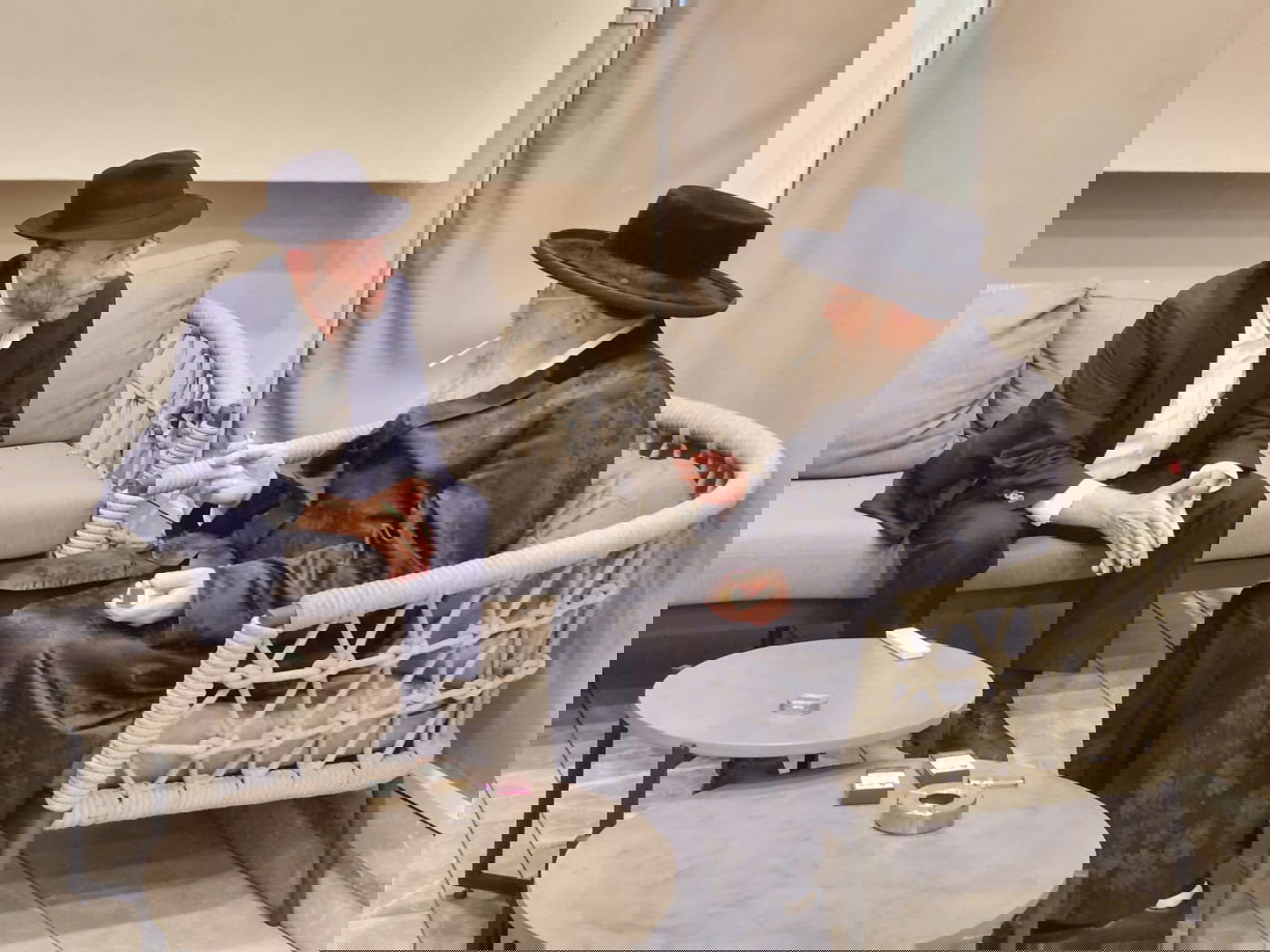 האדמו״ר מפינסק קרלין בביקור אצל יוסי ערבליך