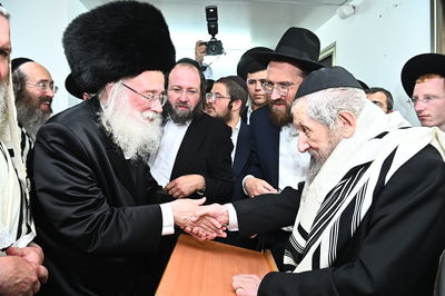 ברית לנין הגאון רבי יהודא סילמן, במעונו של הגר"ד לנדו