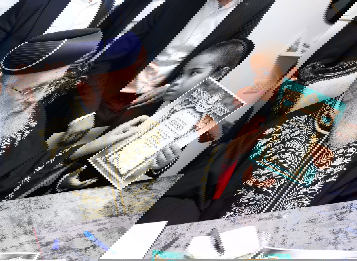 תלמידי 'חניכי התורה - תורת יהושע' אצל הראשל"צ הגר"י יוסף