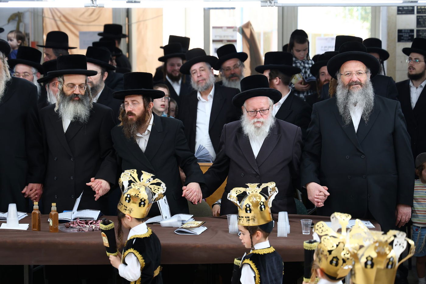 חומש סעודה בת"ת 'דרכי אבות' צאנז בחיפה