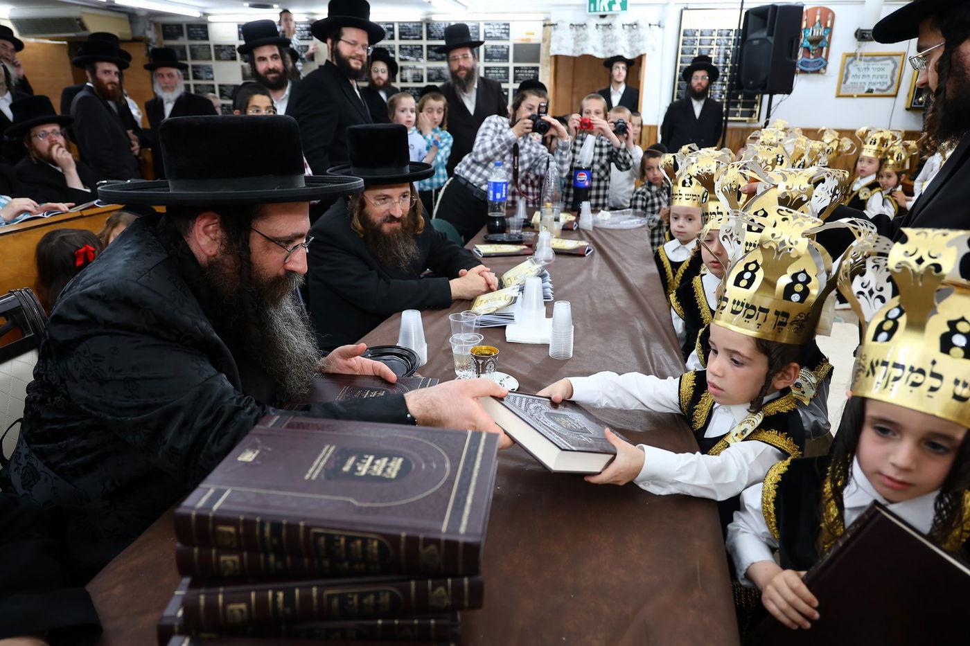 חומש סעודה בת"ת 'דרכי אבות' צאנז בחיפה