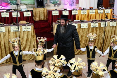 חומש סעודה בת"ת 'דרכי אבות' צאנז בחיפה