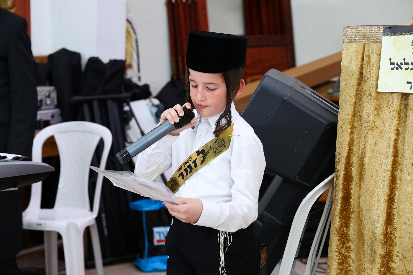 חומש סעודה בת"ת 'דרכי אבות' צאנז בחיפה