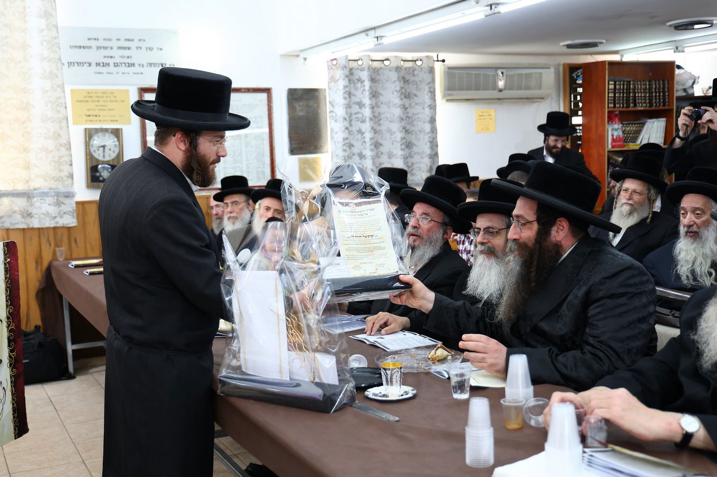 חומש סעודה בת"ת 'דרכי אבות' צאנז בחיפה