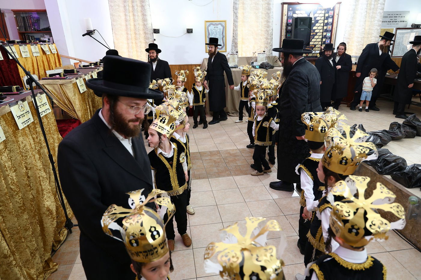 חומש סעודה בת"ת 'דרכי אבות' צאנז בחיפה