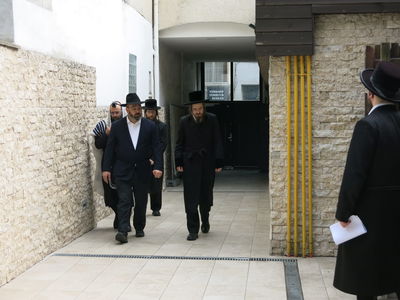 האדמו"ר מסאדיגורה בביקור באנטווערפן 