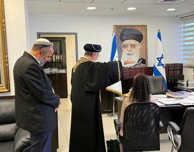 האישה שהותרה מעגינות מקבלת את ברכת הראשון לציון 