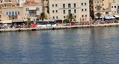 דרמה ביוון: מפגינים פרו-פלסטינים מונעים מישראלים לרדת מהאונייה