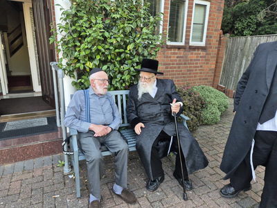 האדמו"ר משאץ ויז'ניץ בביקור בלונדון