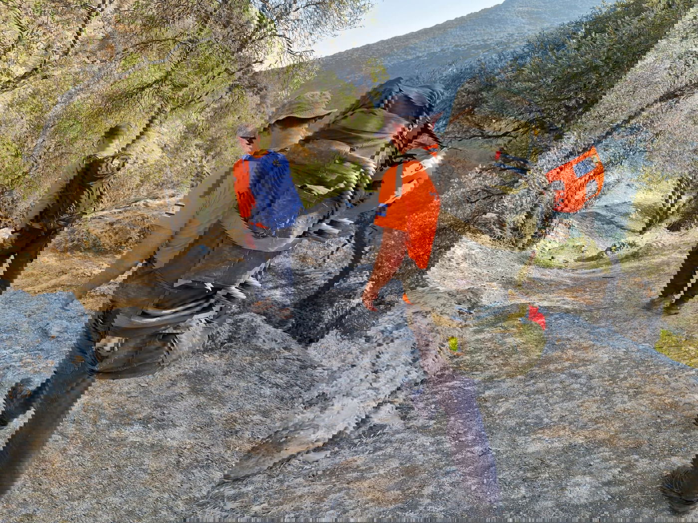 תיעוד מפעילות חילוץ המטיילים