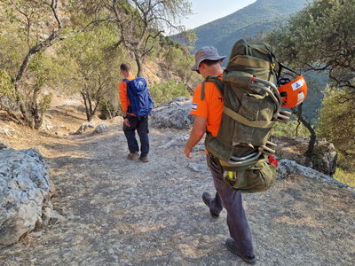 תיעוד מפעילות חילוץ המטיילים