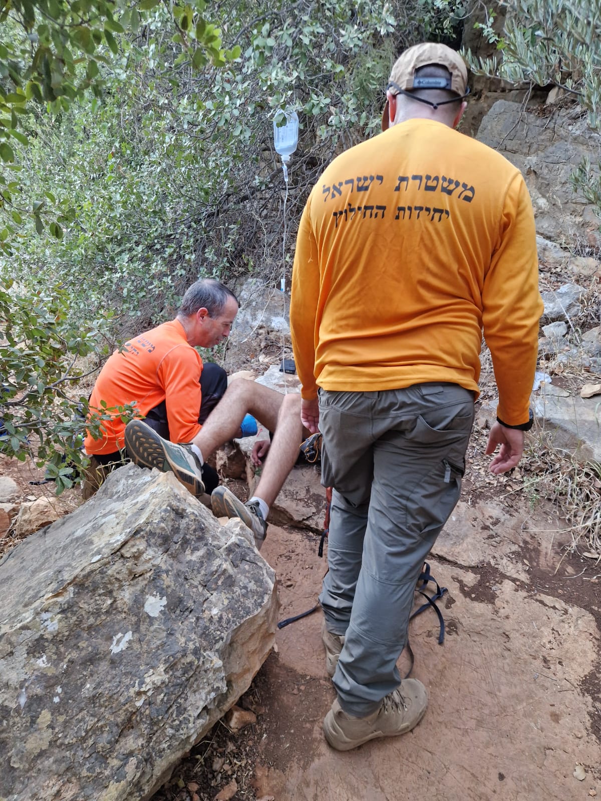 תיעוד מפעילות חילוץ המטיילים