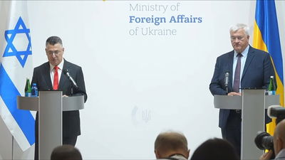 הביקור של השר סער באוקראינה: הודה לנשיא על הסיוע בנוגע לאומן