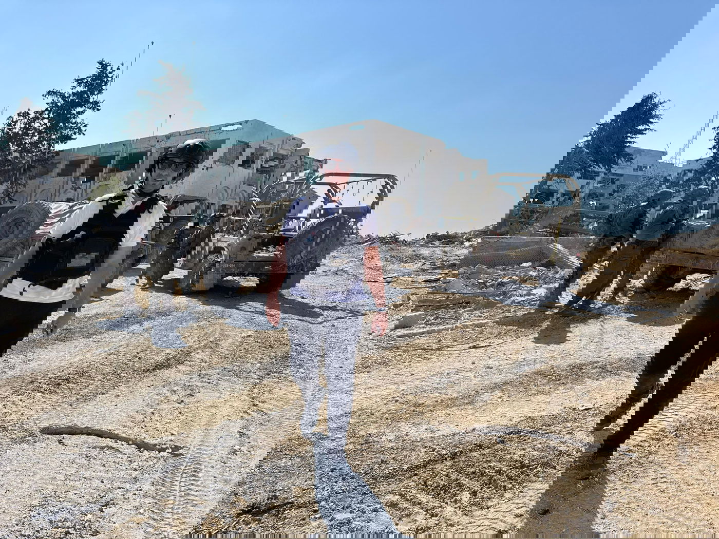 כותב השורות עם הלוחמים בחאן יונס