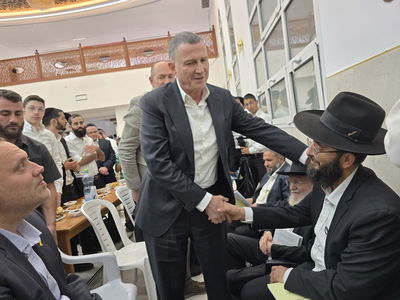 יולי אדלשטיין עם הר"ל כהן