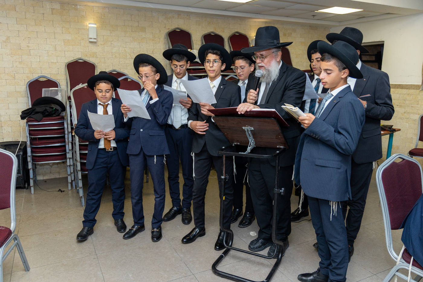 מעמד סיום המסכתות של המחזור הראשון בת"ת 'אוצר התורה' בקריית אתא