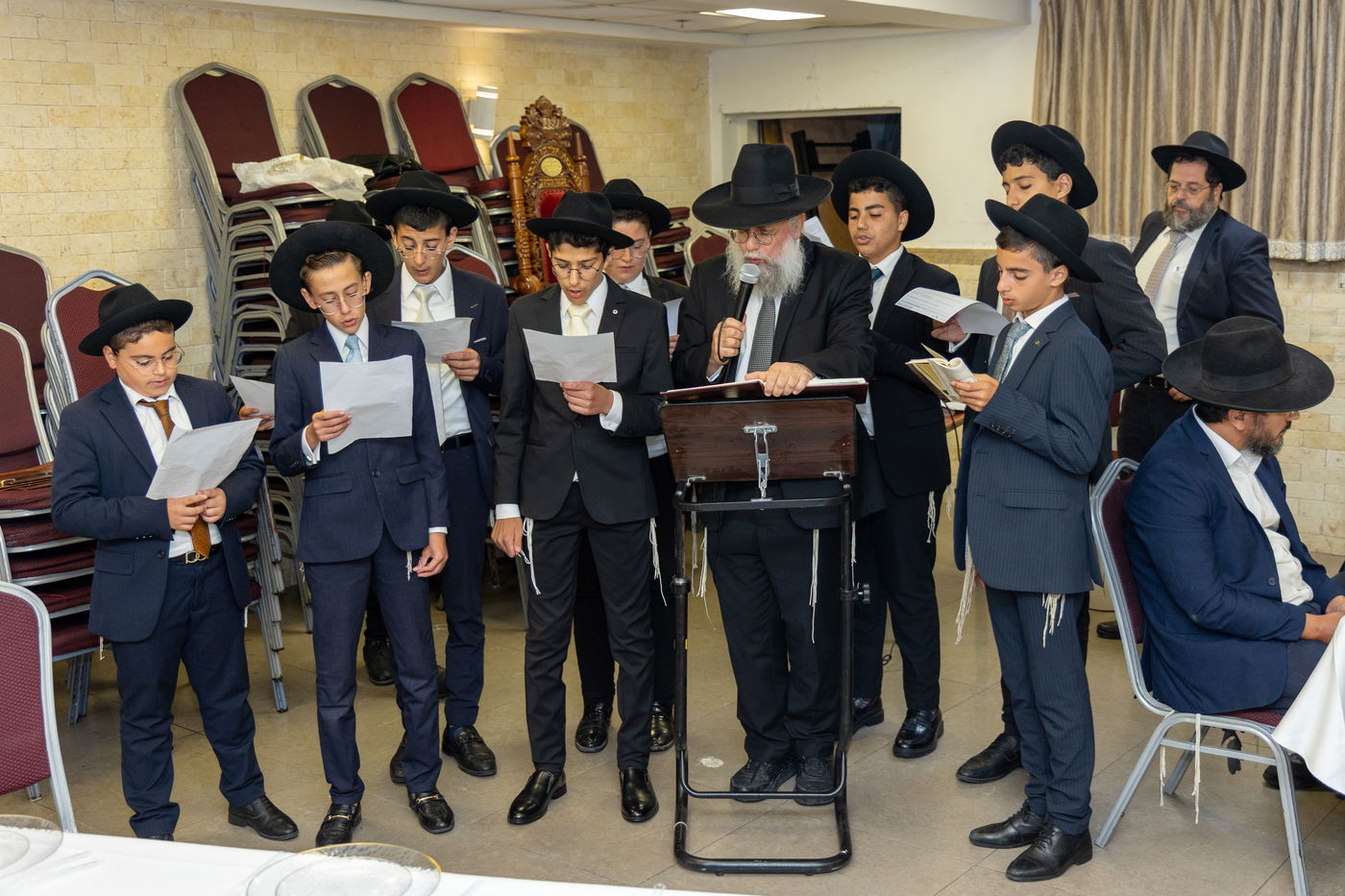 מעמד סיום המסכתות של המחזור הראשון בת"ת 'אוצר התורה' בקריית אתא