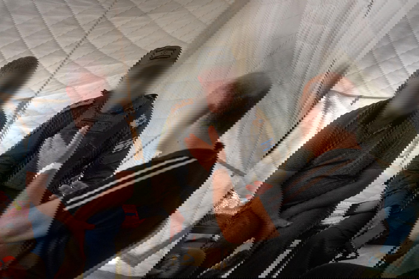 תיעוד מהמתקן הקדמי הנייד למיון וטיפול בפצועים בסוריה