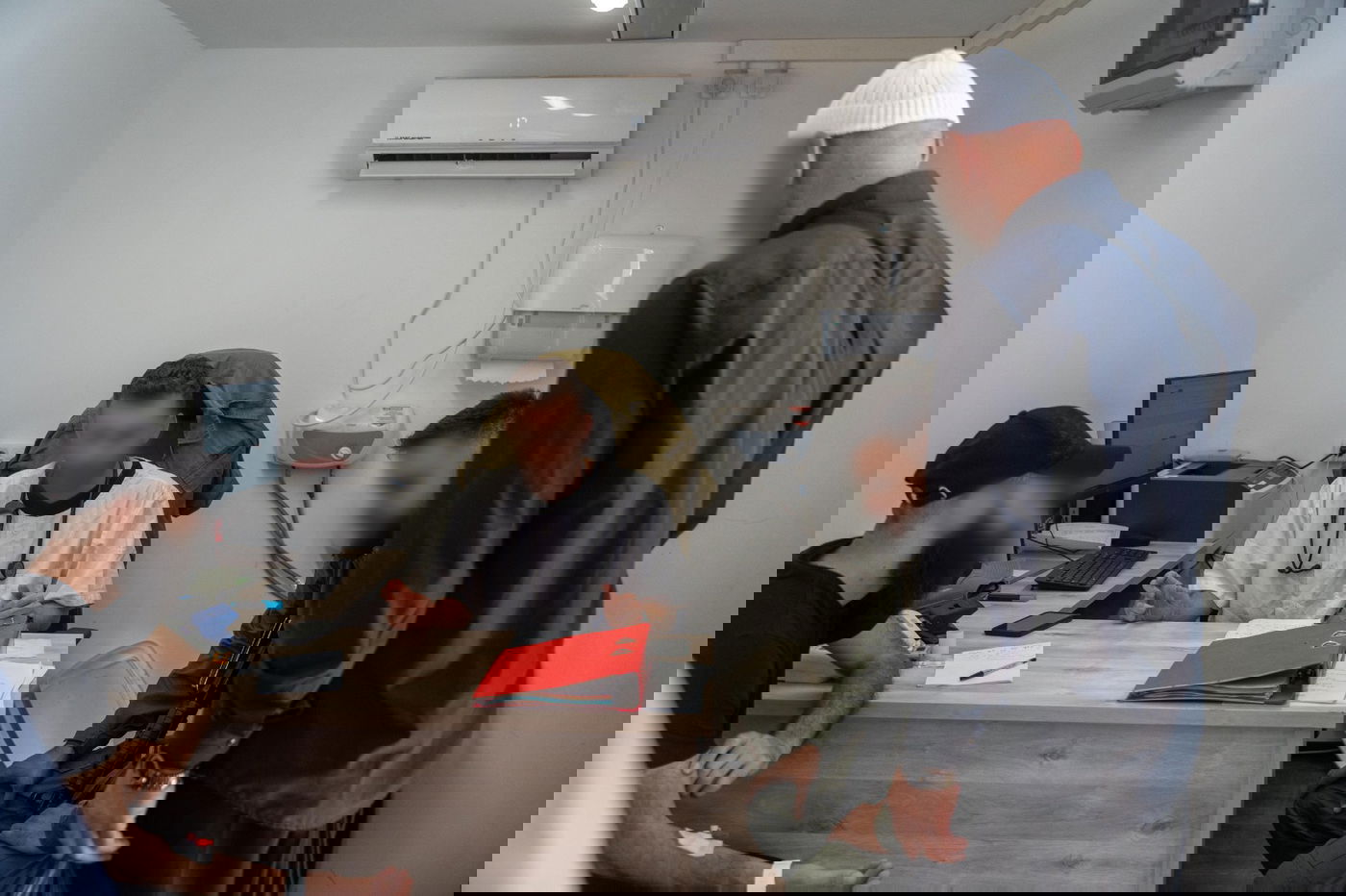 תיעוד מהמתקן הקדמי הנייד למיון וטיפול בפצועים בסוריה