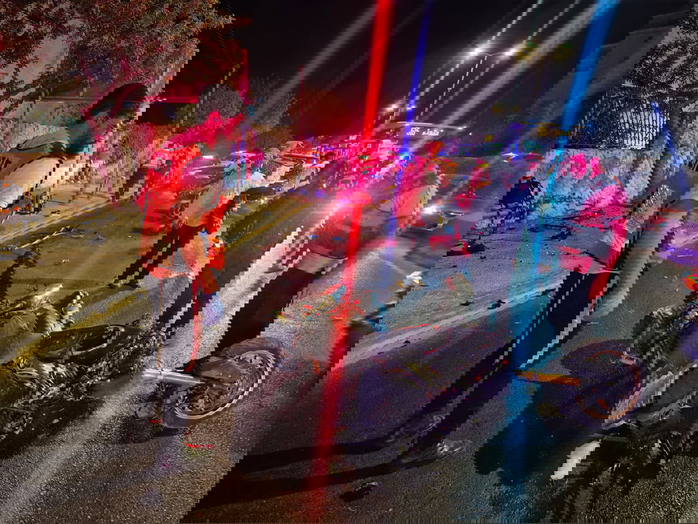 זירת התאונה, הלילה