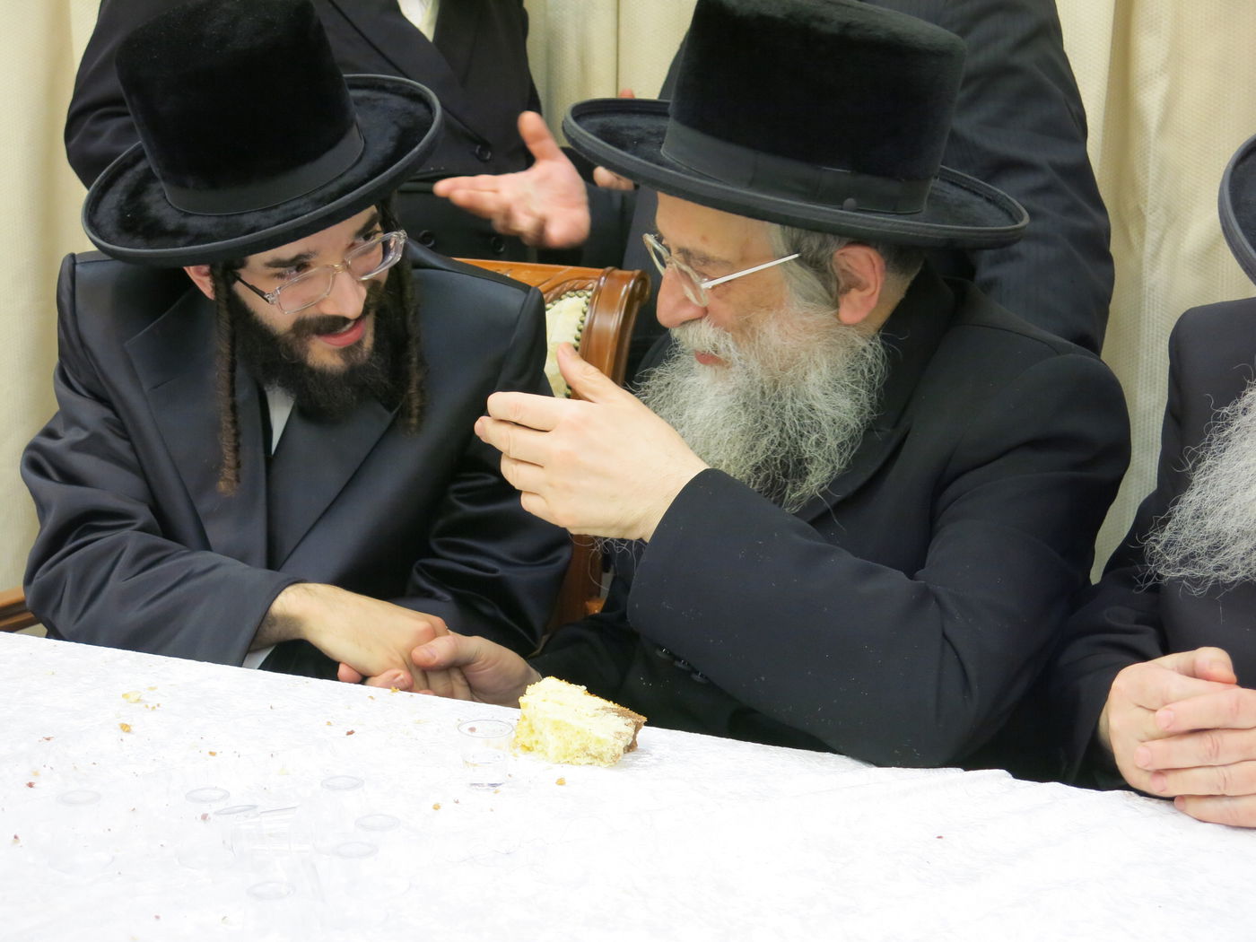 מעמד קבלת פנים להרב חיים מאיר רוקח בבעלזא אנטווערפן