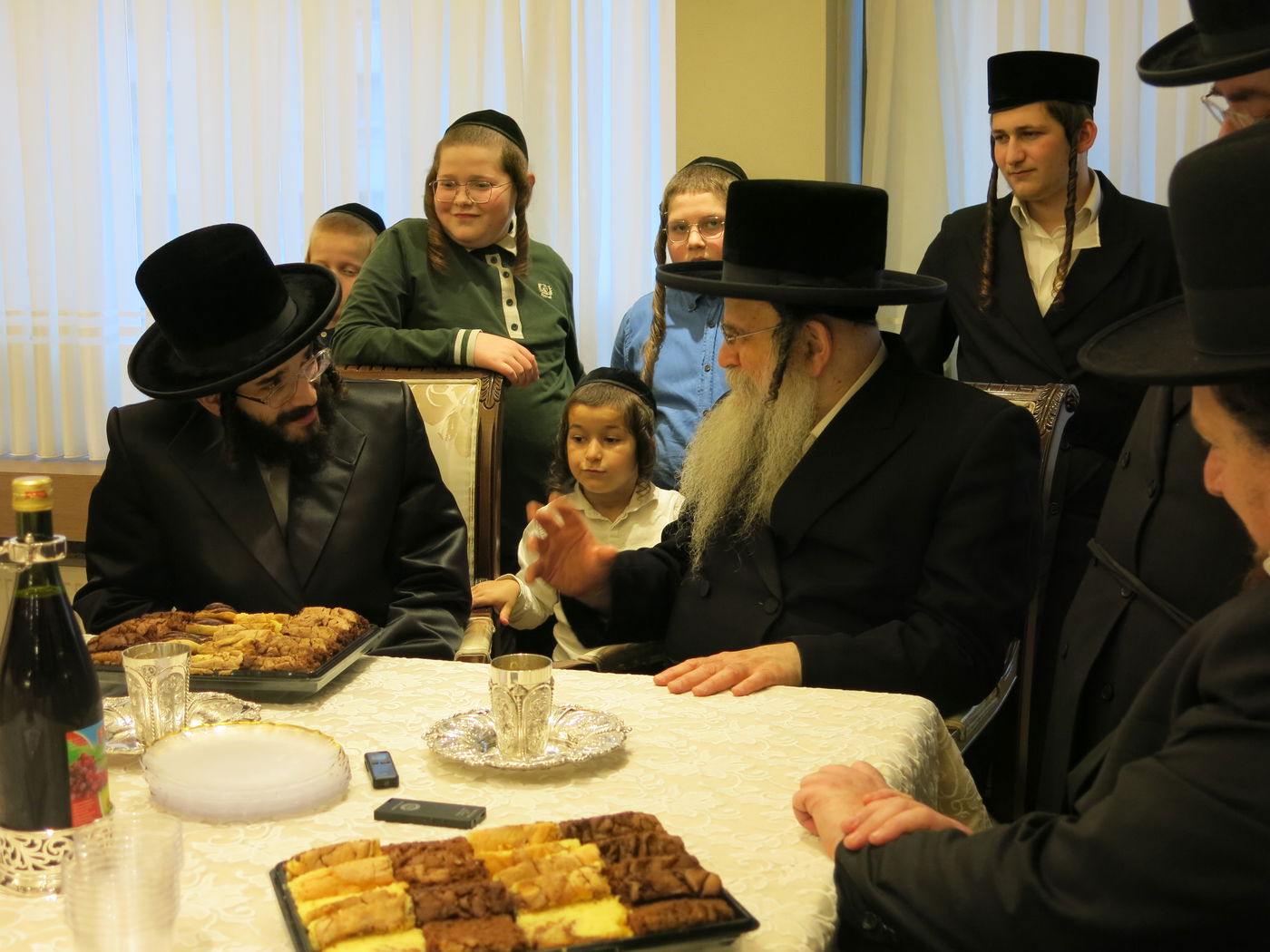 הרב חיים מאיר רוקח בביקור אצל הגה"צ רבי אהרן שיף