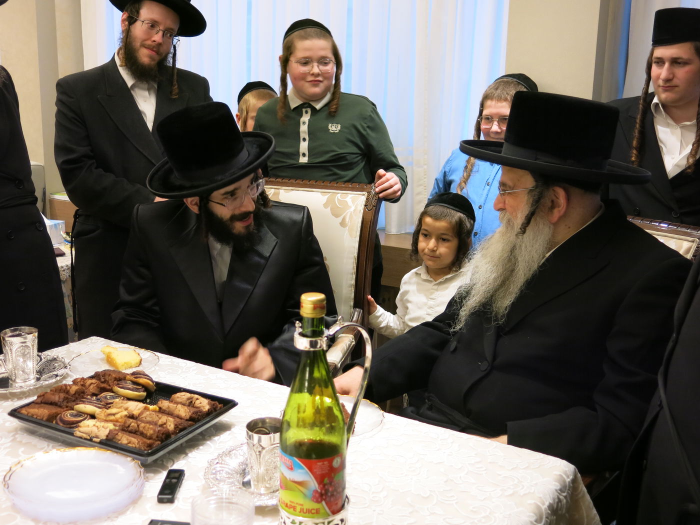 הרב חיים מאיר רוקח בביקור אצל הגה"צ רבי אהרן שיף