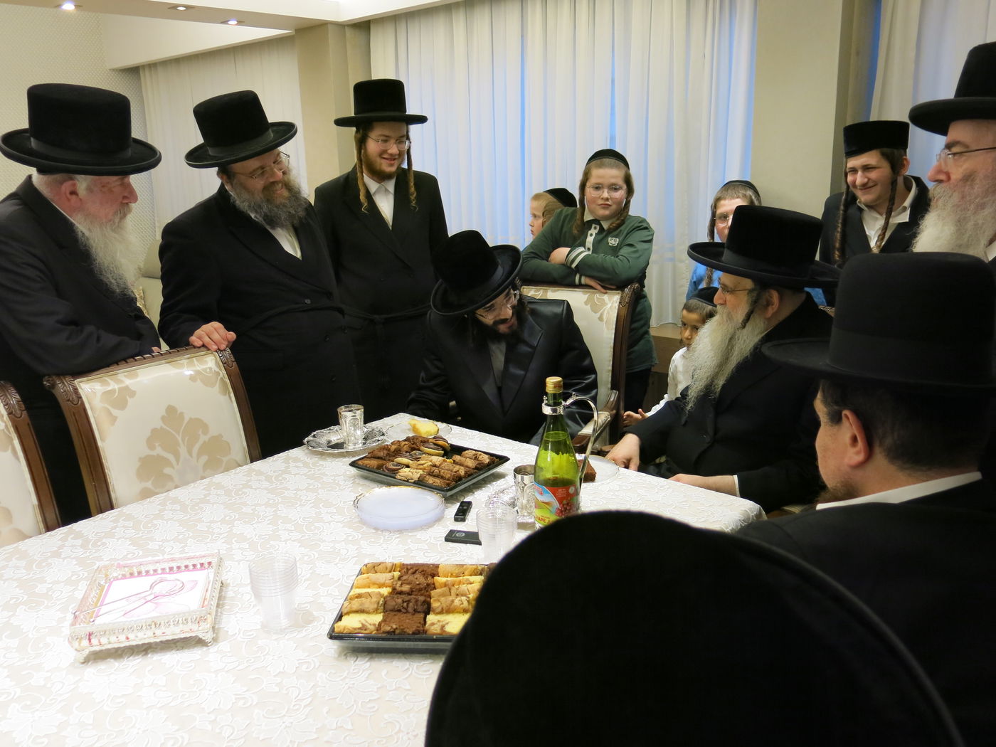 הרב חיים מאיר רוקח בביקור אצל הגה"צ רבי אהרן שיף