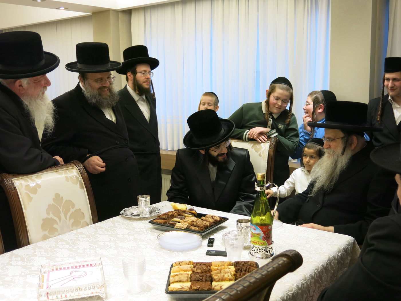 הרב חיים מאיר רוקח בביקור אצל הגה"צ רבי אהרן שיף