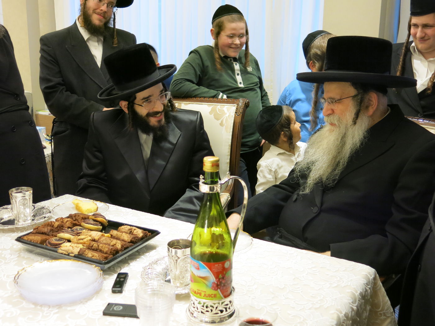 הרב חיים מאיר רוקח בביקור אצל הגה"צ רבי אהרן שיף