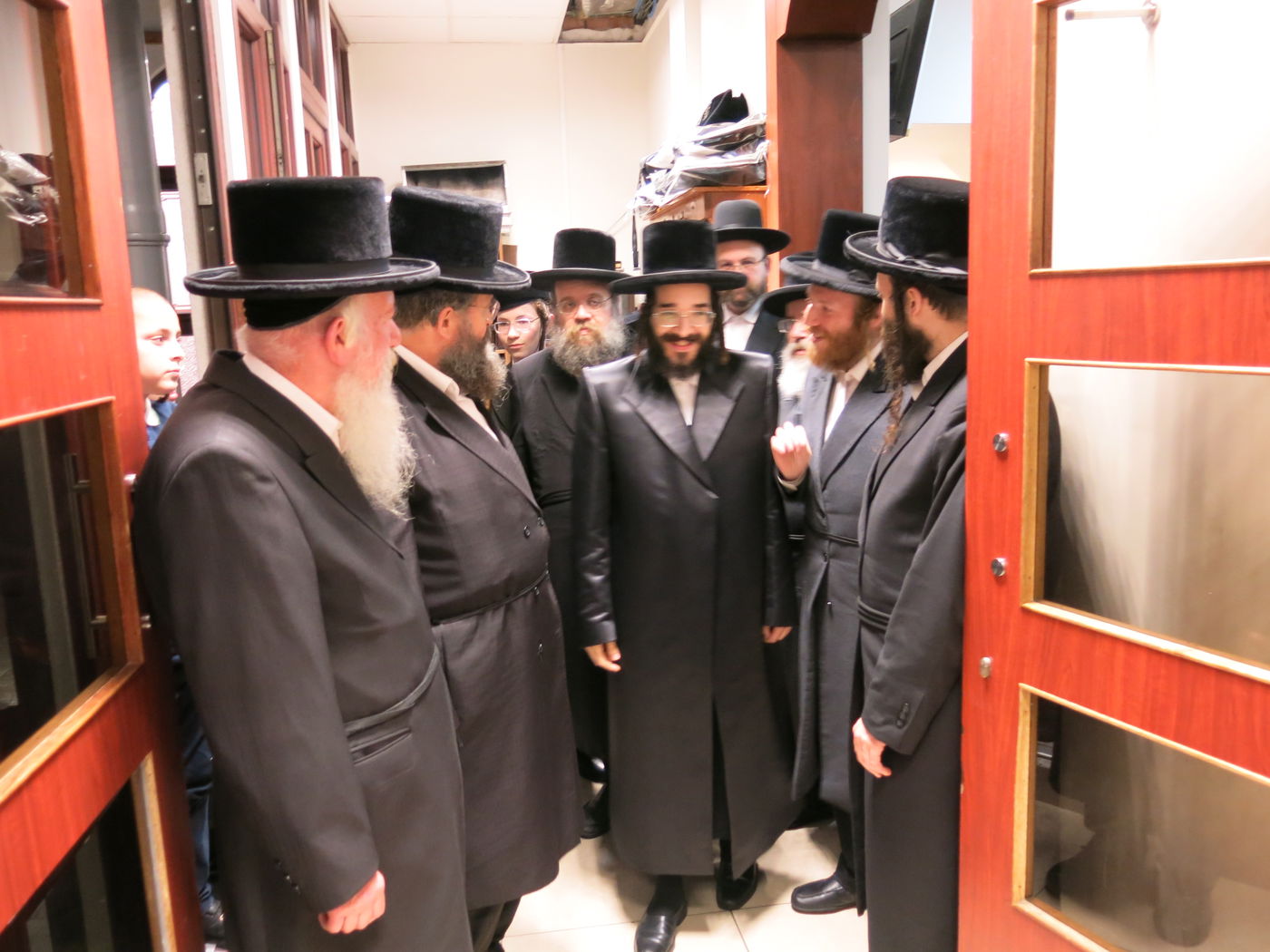 מעמד קבלת פנים להרב חיים מאיר רוקח בבעלזא אנטווערפן