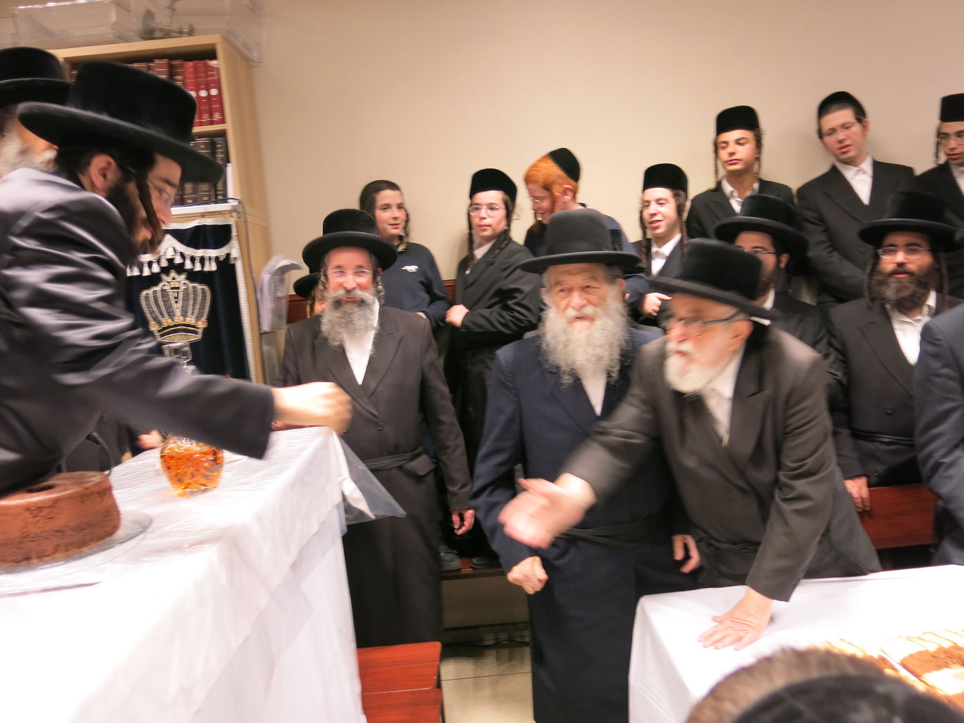 מעמד קבלת פנים להרב חיים מאיר רוקח בבעלזא אנטווערפן