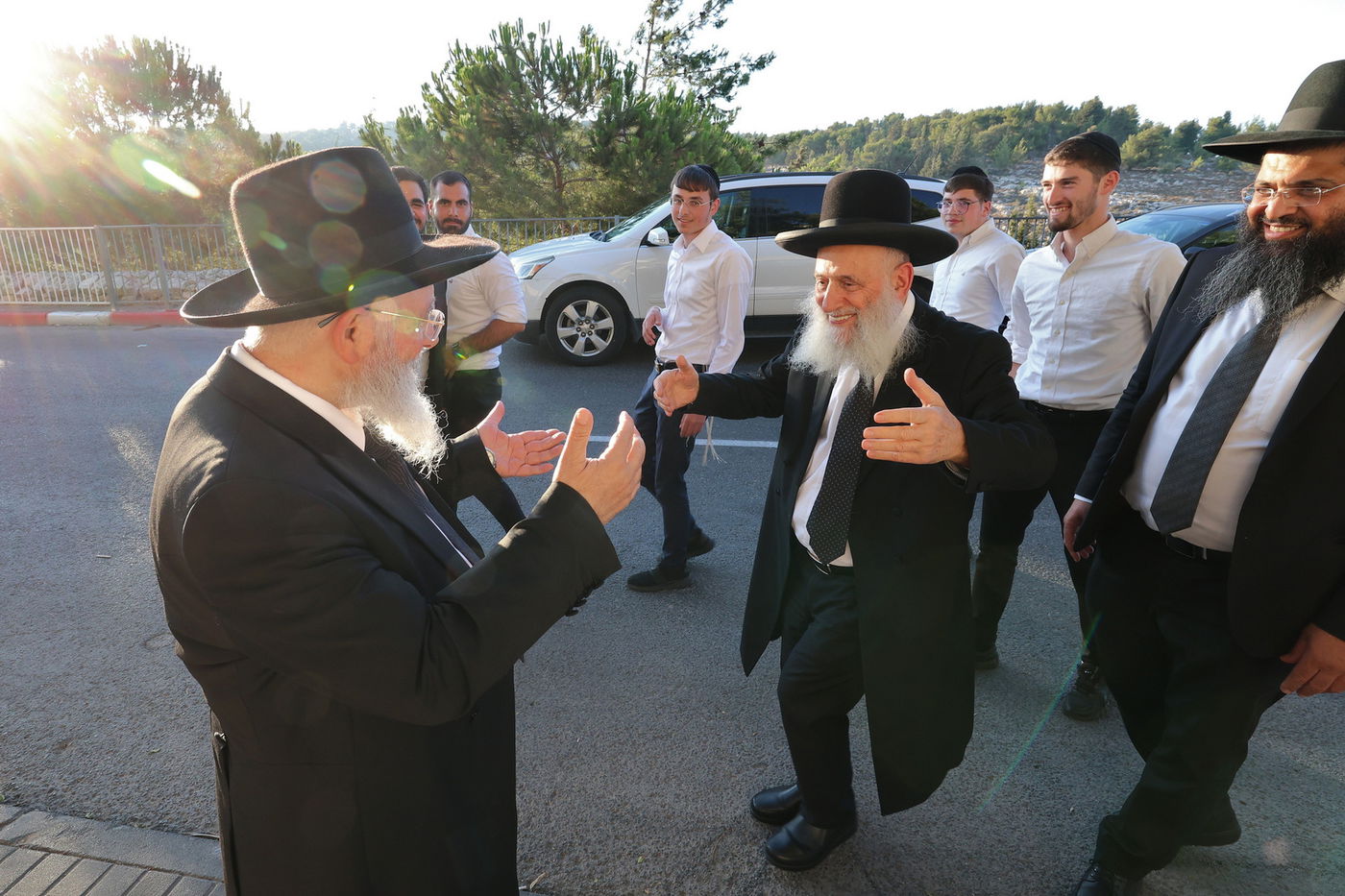 תלמידי 'לבב חכמה' במבחן סיכה אצל הגר"ר אלבז