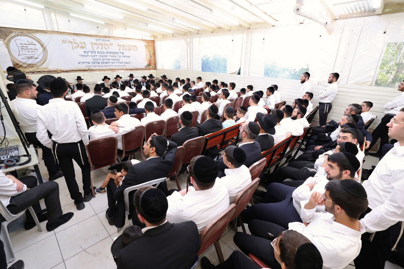 תלמידי 'לבב חכמה' במבחן סיכה אצל הגר"ר אלבז