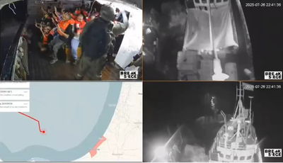 לוחמים עלו על סיפון משט ה"סיוע" לעזה | תיעוד ראשון