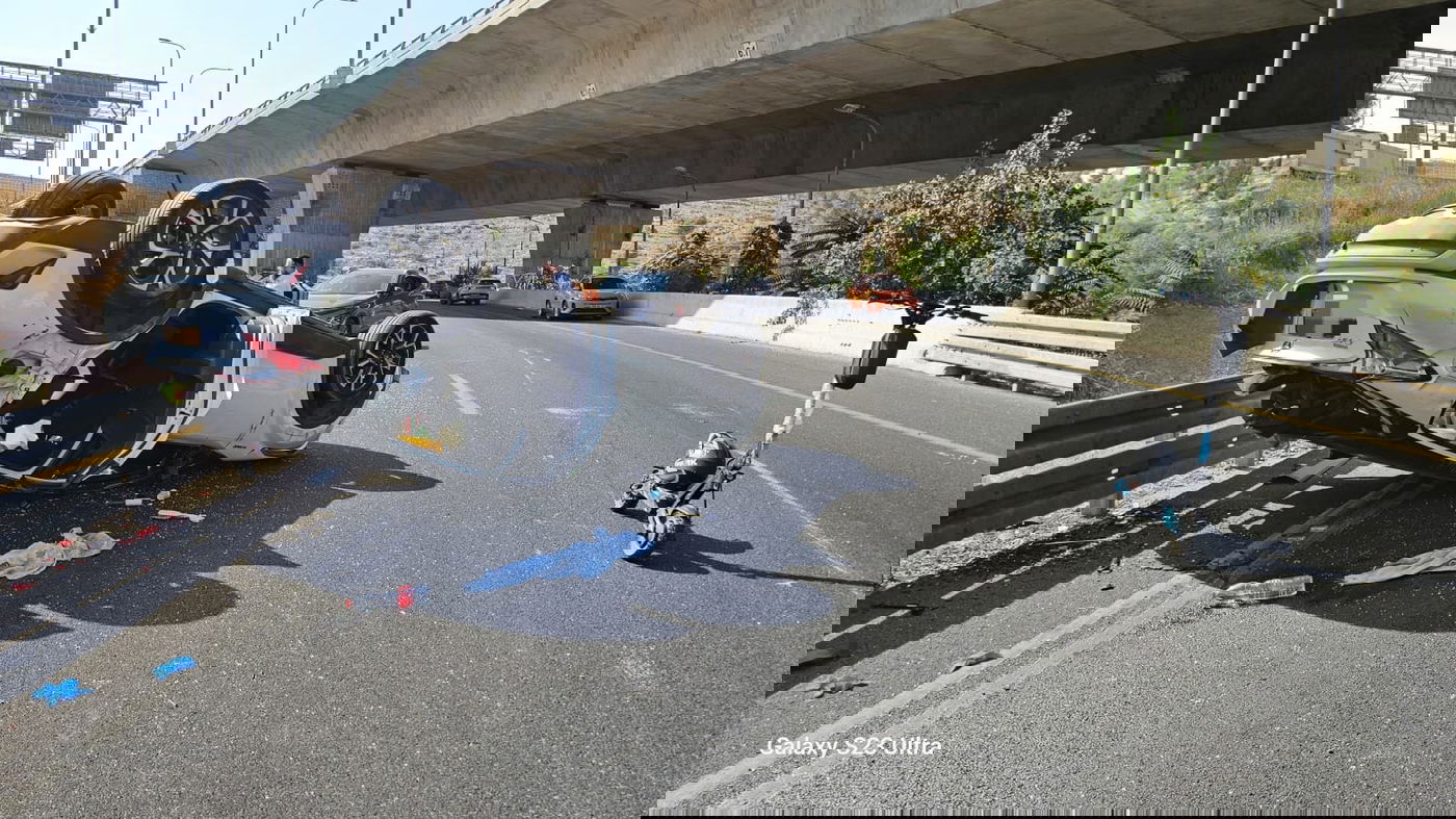 הרכב ההפוך בכביש 16